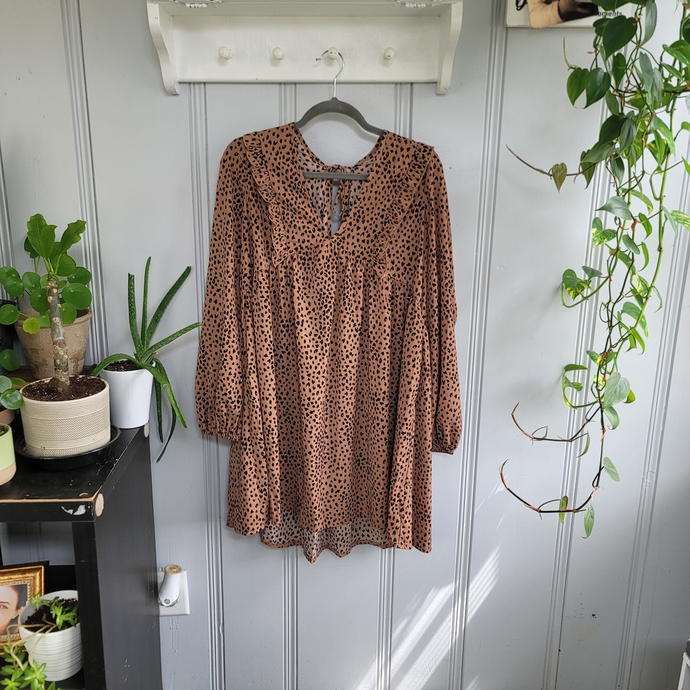 Polka Dot Long Sleeve Blouse